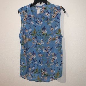 H&M Button Up tank top